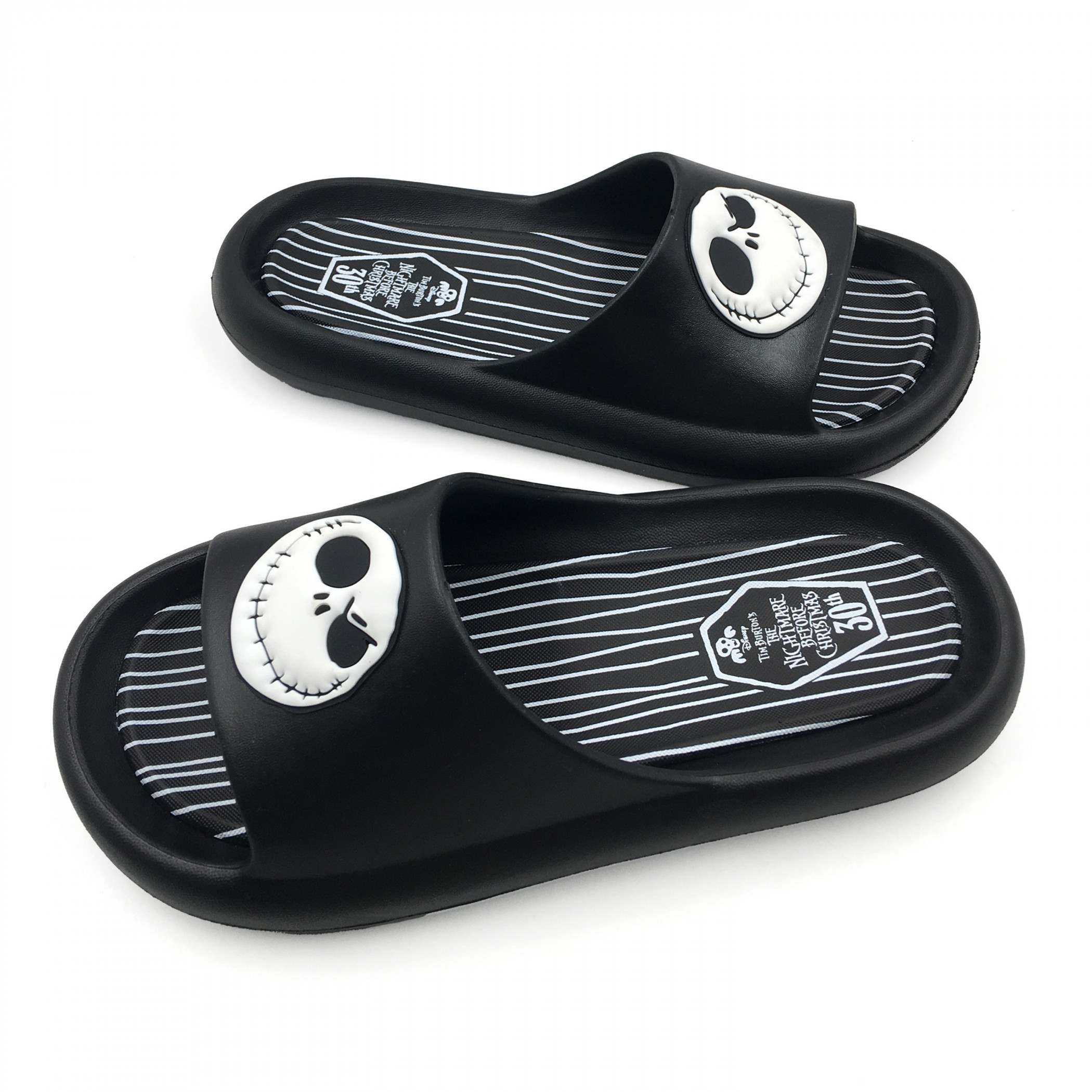 The Nightmare Before Christmas Jack Skellington Grin Flip Flop Slide Sandals